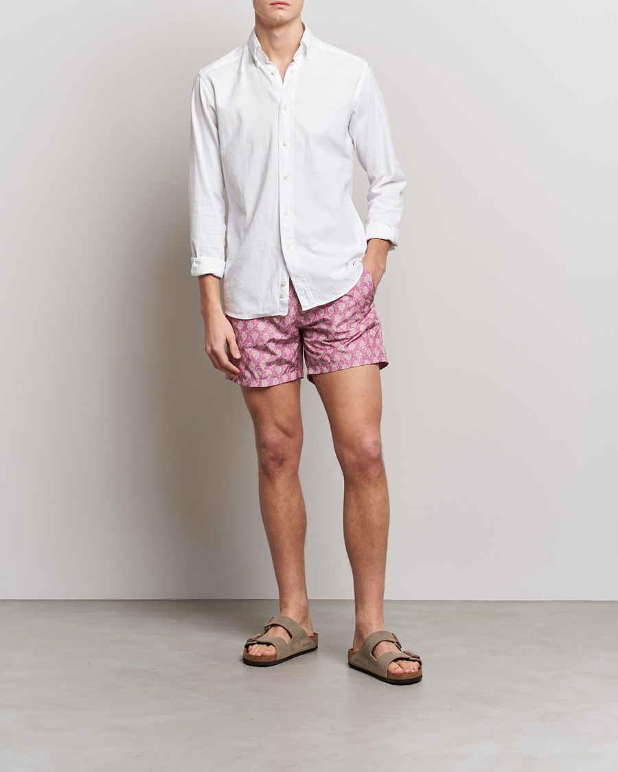 Mies | Uimahousut | Altea | Printed Swim Trunks Pale Burgundy