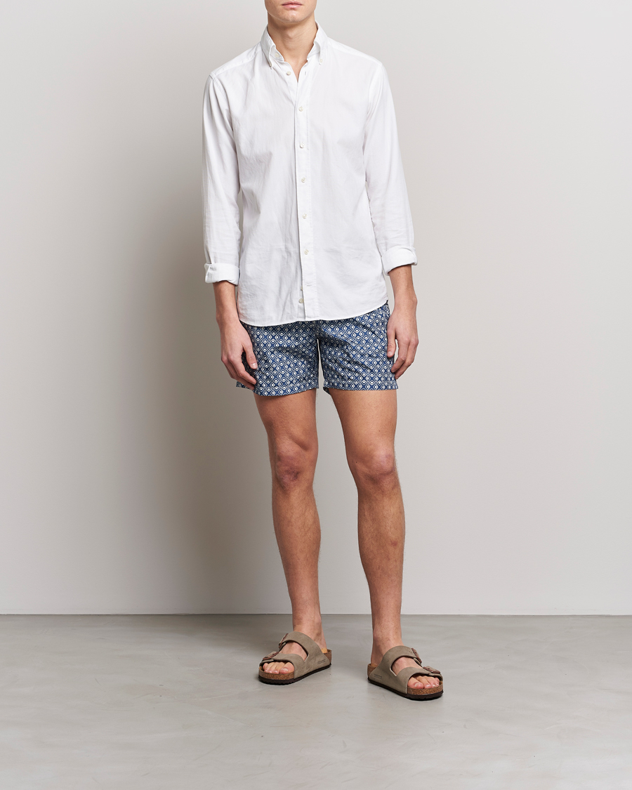 Mies | Uimahousut | Altea | Printed Swim Trunks Navy