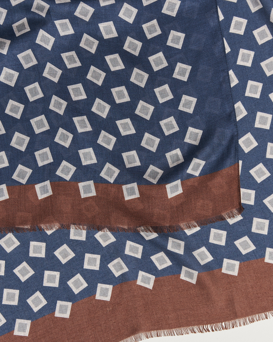 Mies | Altea Printed Scarf Navy/Grey | Altea | Printed Scarf Navy/Grey