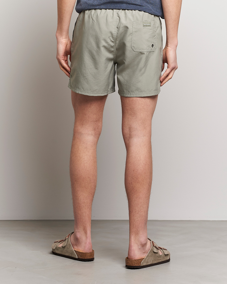 Mies | Uimahousut | Bread & Boxers | Swimshorts Sage Green