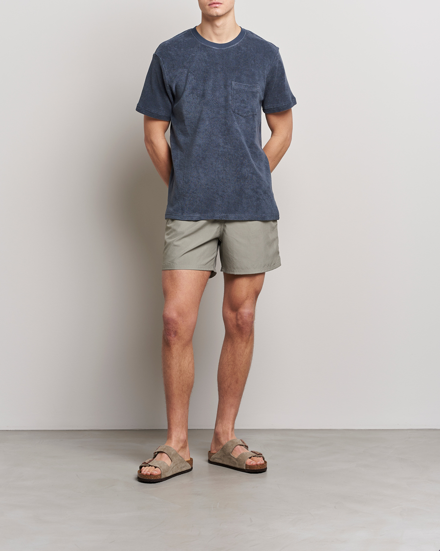 Mies | T-paidat | Bread & Boxers | Terry Crew Neck T-Shirt Smoky Blue
