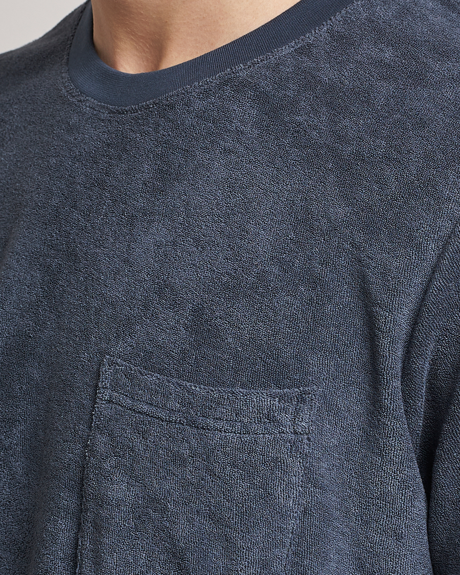 Mies | T-paidat | Bread & Boxers | Terry Crew Neck T-Shirt Smoky Blue