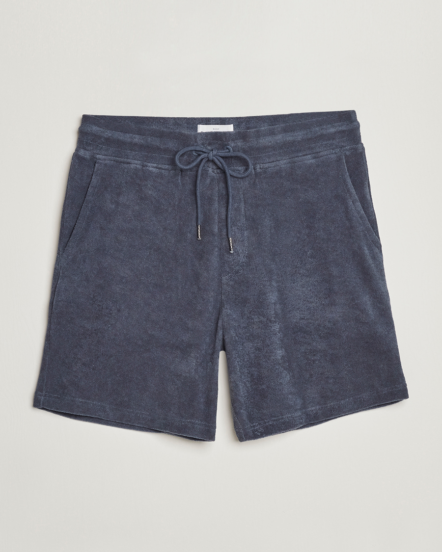 Mies | Shortsit | Bread & Boxers | Terry Drawstring Shorts Smoky Blue