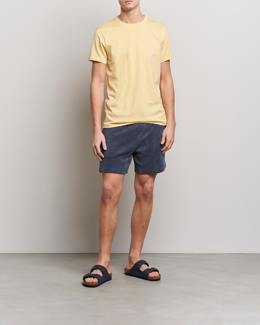 Mies | Shortsit | Bread & Boxers | Terry Drawstring Shorts Smoky Blue