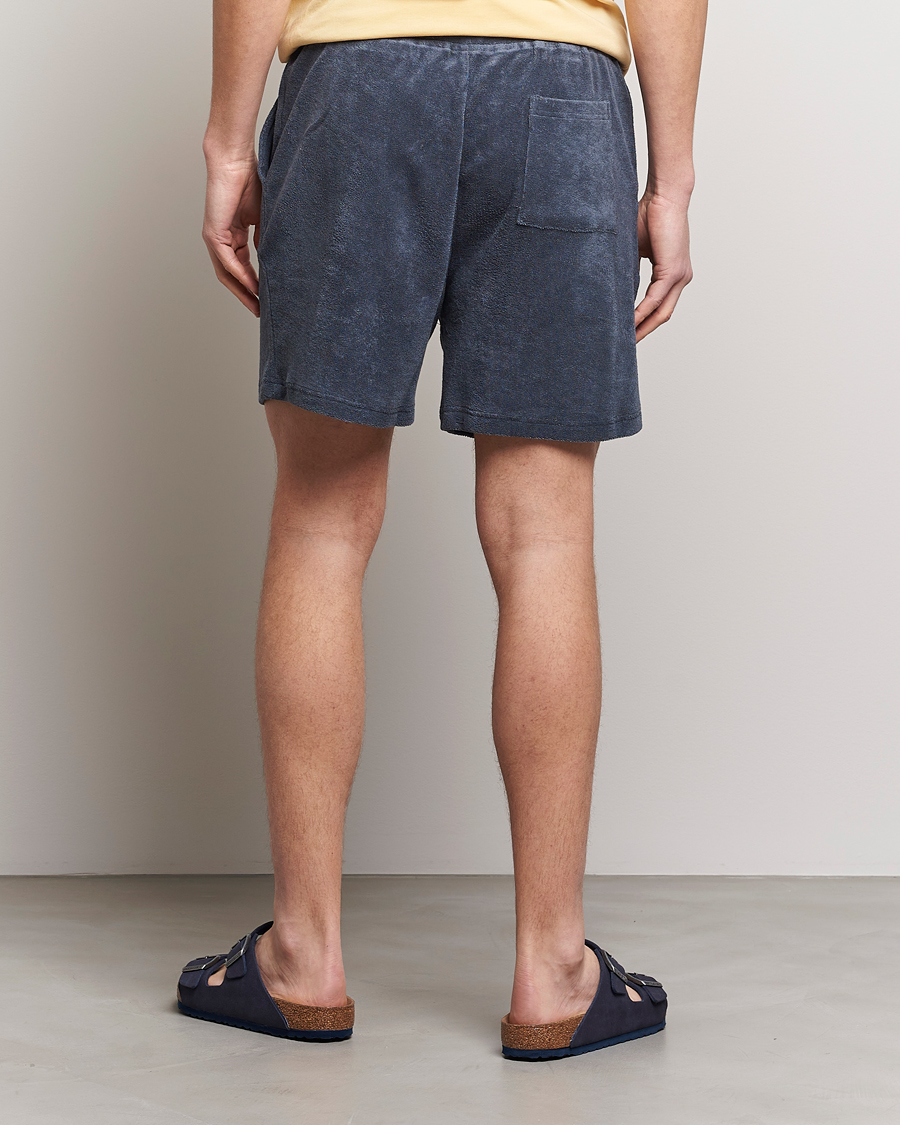 Mies | Shortsit | Bread & Boxers | Terry Drawstring Shorts Smoky Blue