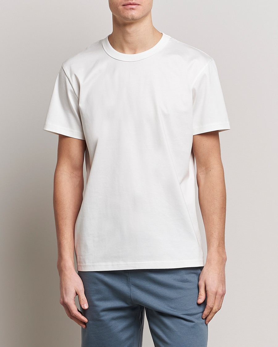 Mies | Valkoiset t-paidat | Bread & Boxers | Pima Cotton Crew Neck T-Shirt Ivory