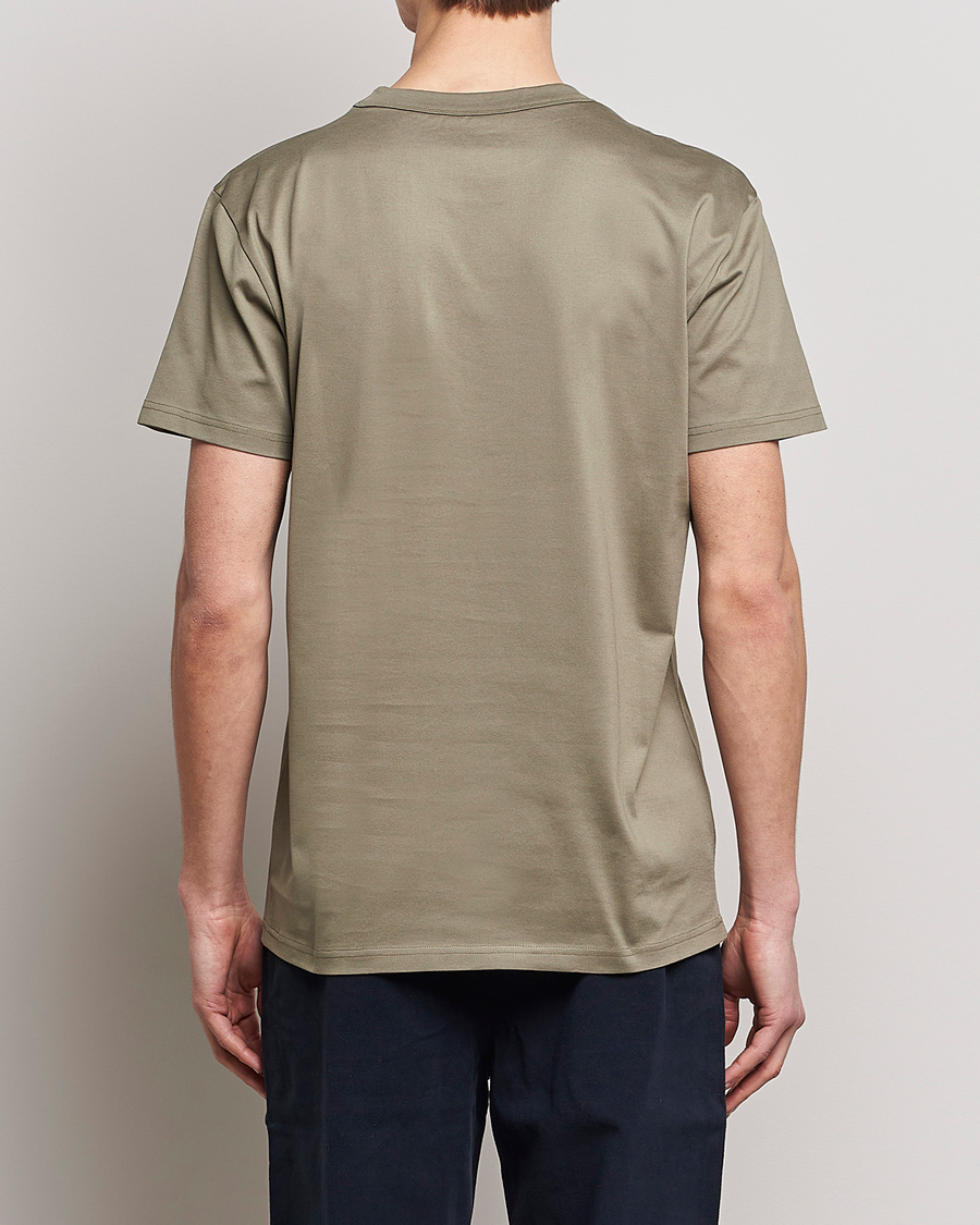 Mies | T-paidat | Bread & Boxers | Heavy Pima Cotton Crew Neck T-Shirt Sage Green