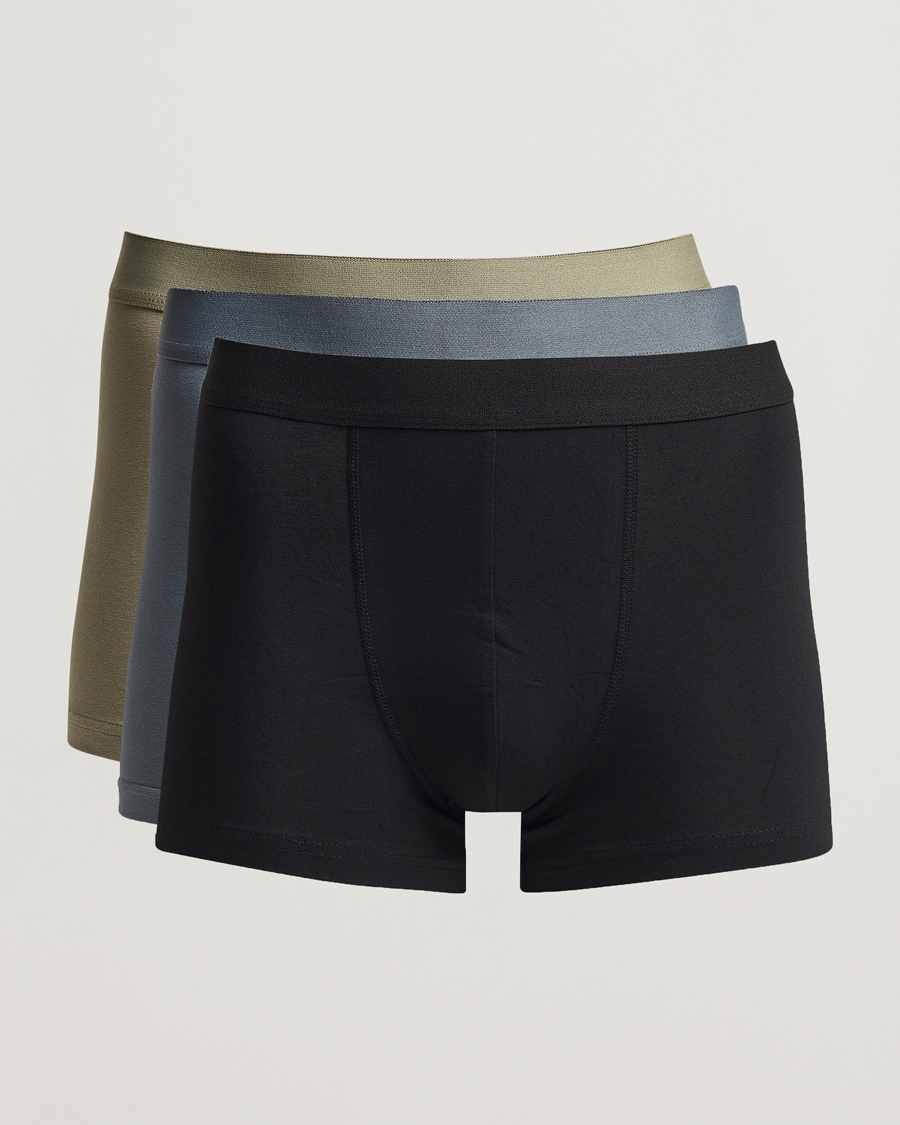 Mies | Alusvaatteet | Bread & Boxers | 3-Pack Boxer Brief Blue/Green/Black