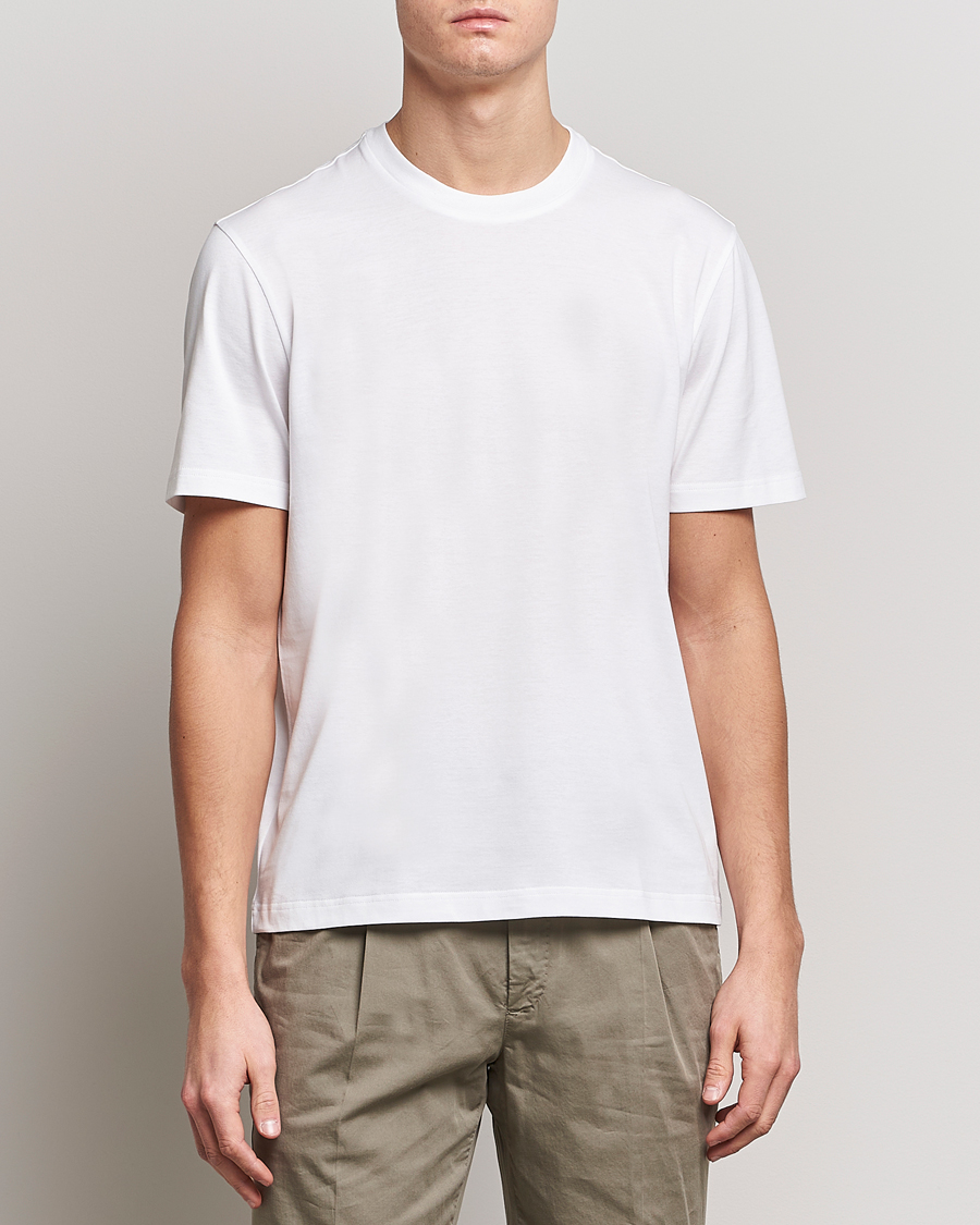 Mies | Brioni | Brioni | Short Sleeve Cotton T-Shirt White