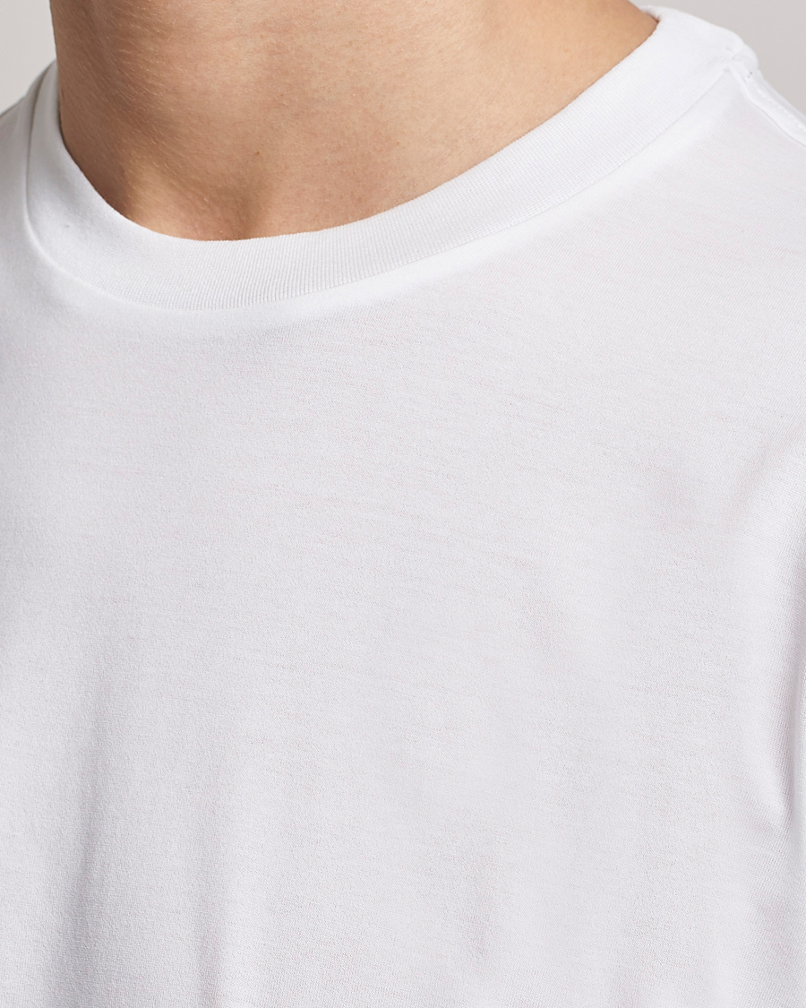 Mies | T-paidat | Brioni | Short Sleeve Cotton T-Shirt White