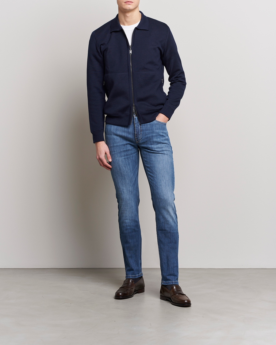 Mies | Farkut | Brioni | Slim Fit Denim Pants Blue Wash