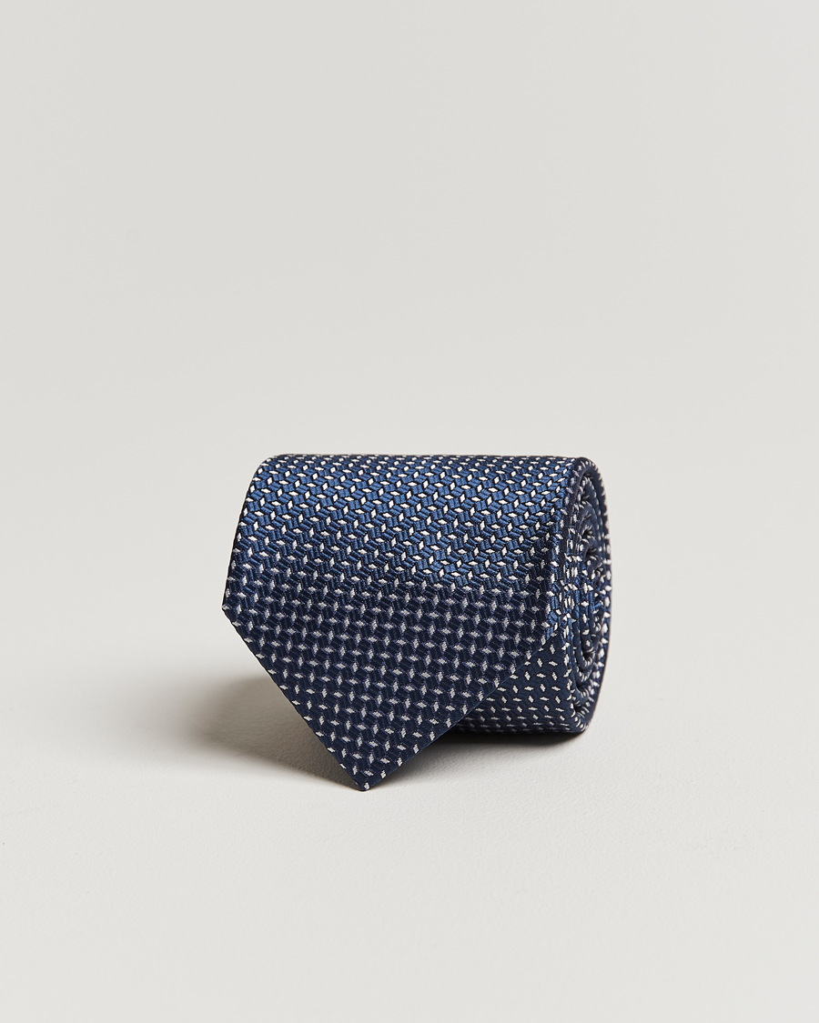 Mies | Brioni Microstructure Silk Tie Navy | Brioni | Microstructure Silk Tie Navy