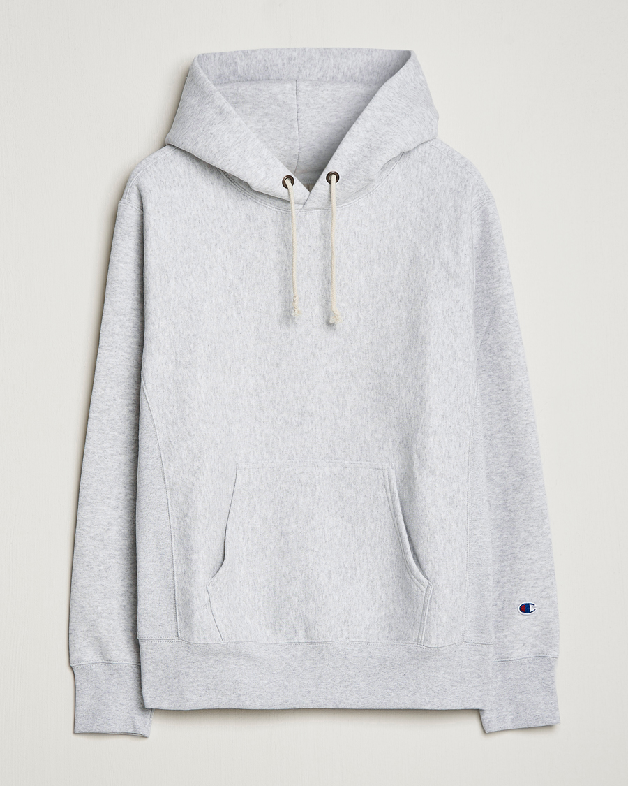 Mies | Puserot | Champion | Reverse Weave Soft Fleece Hood Grey Melange
