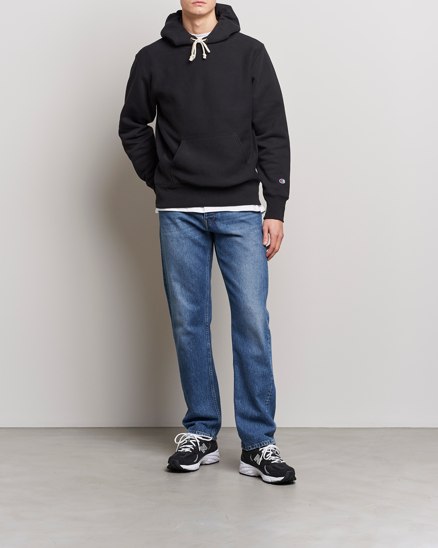 Mies | Puserot | Champion | Reverse Weave Soft Fleece Hood Black