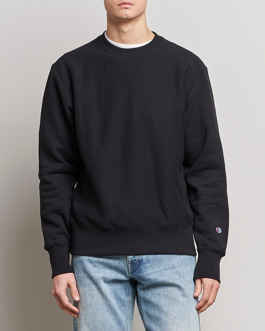 Mies | Collegepuserot | Champion | Reverse Weave Soft Fleece Sweatshirt Black
