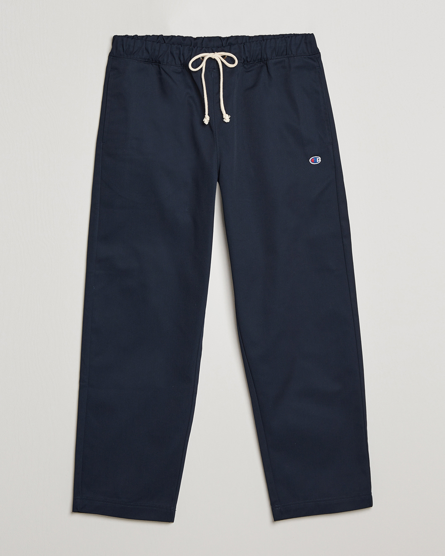 Mies | Housut | Champion | Straight Fit Twill Drawstring Pants Navy