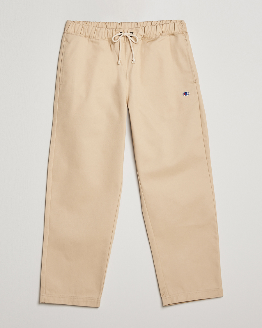 Mies | Housut | Champion | Straight Fit Twill Drawstring Pants Irish Cream