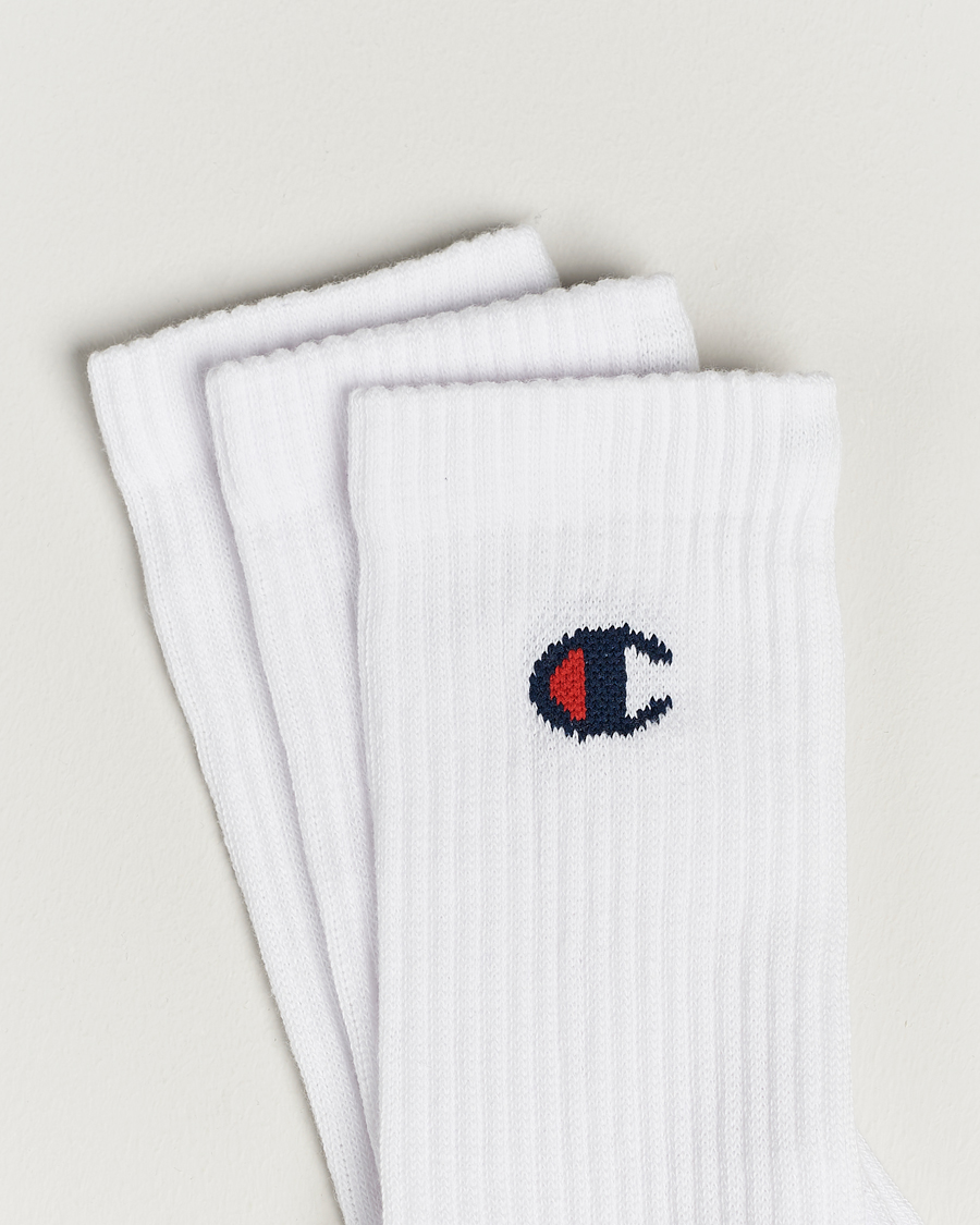 Mies | Alusvaatteet | Champion | 3-Pack Crew Socks White