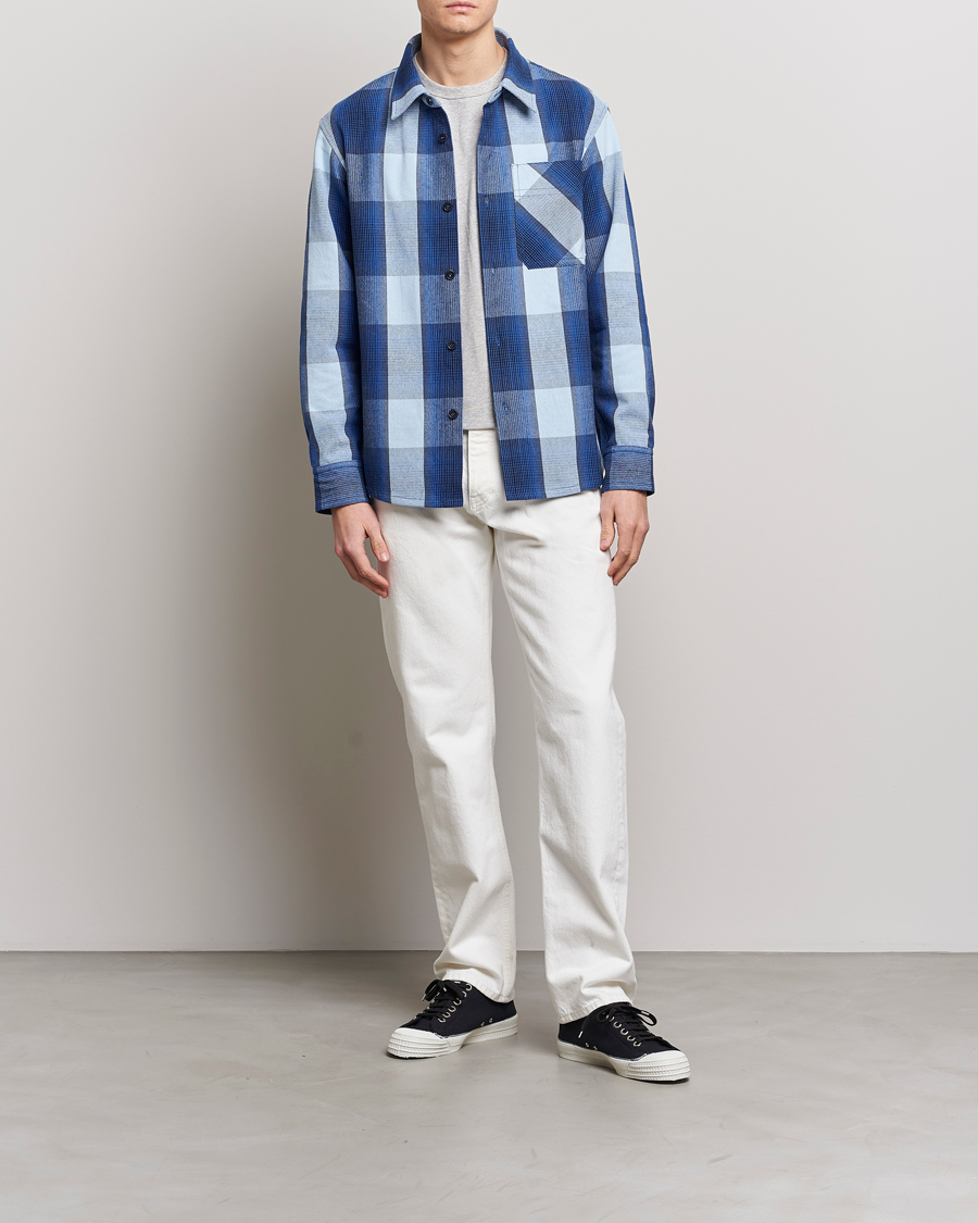 Mies | Kauluspaidat | A.P.C. | Basile Shirt Jacket Blue Plaid