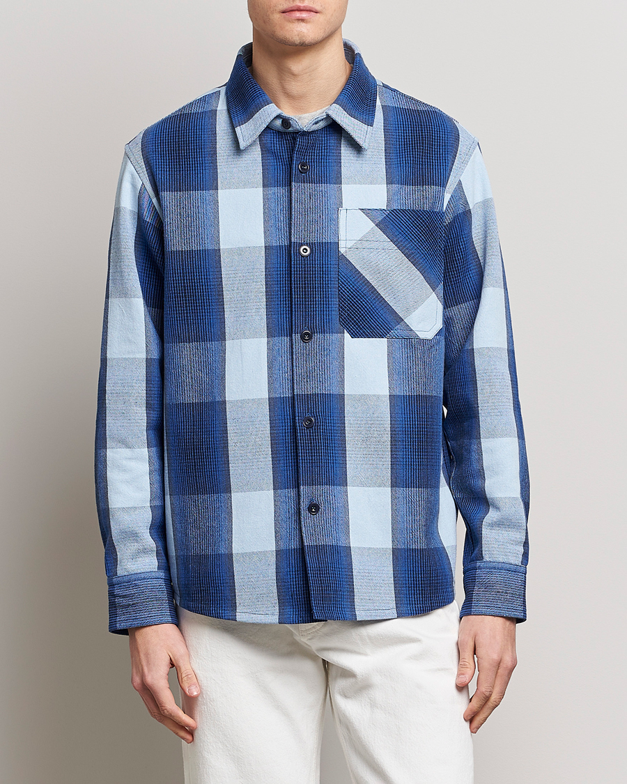 Mies | Kevättakit | A.P.C. | Basile Shirt Jacket Blue Plaid