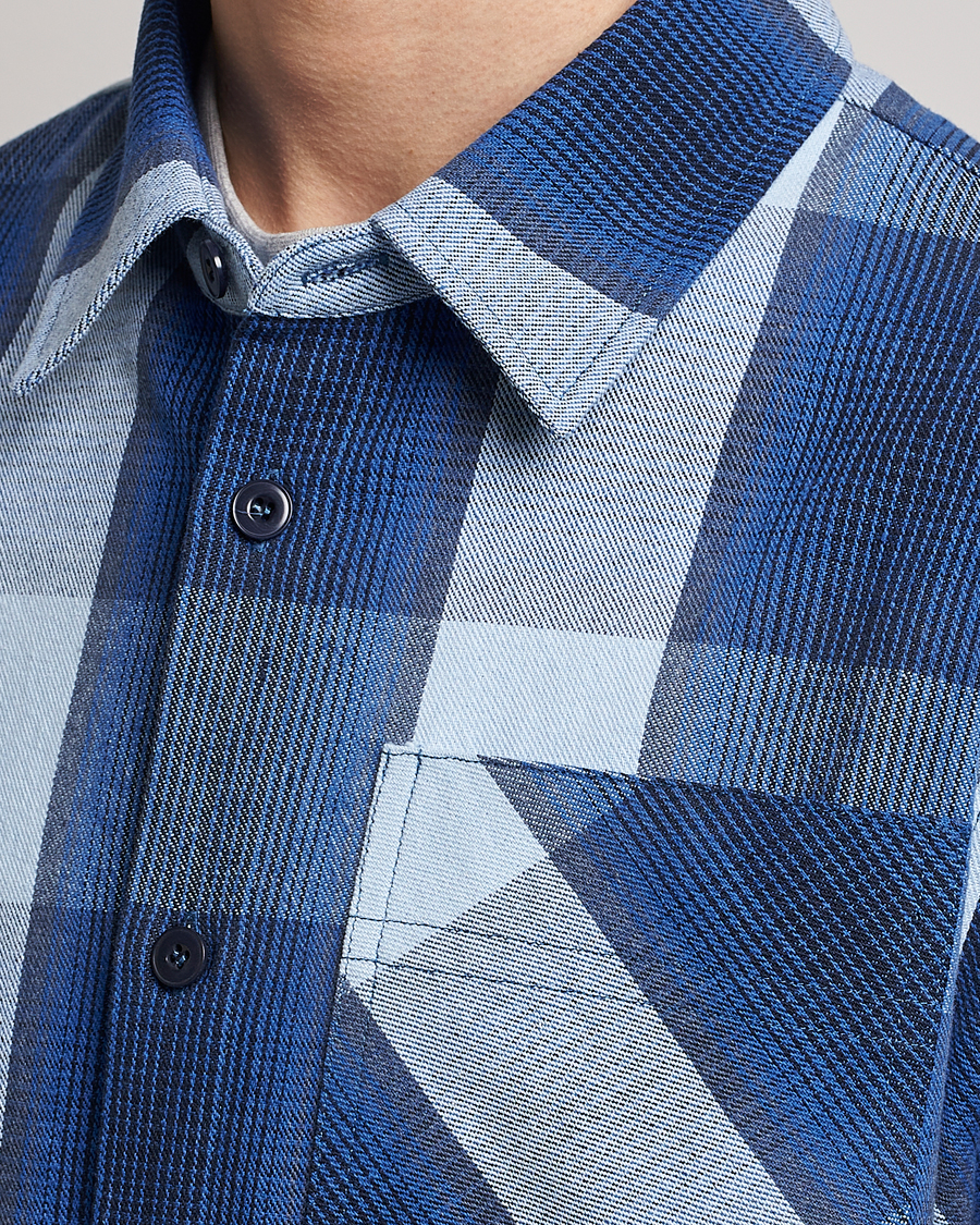 Mies | Kauluspaidat | A.P.C. | Basile Shirt Jacket Blue Plaid