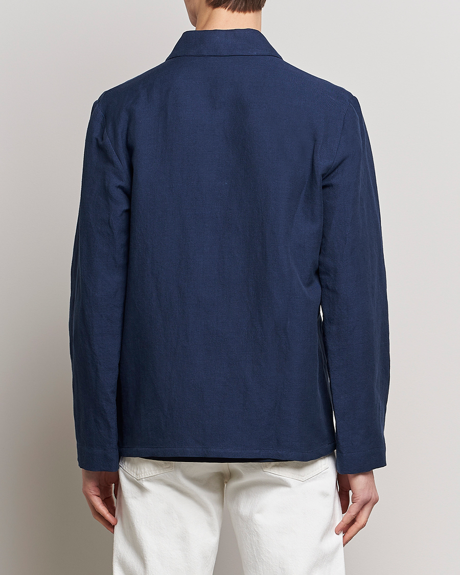 Mies | Takit | A.P.C. | Kerlouan Linen Chore Jacket Navy