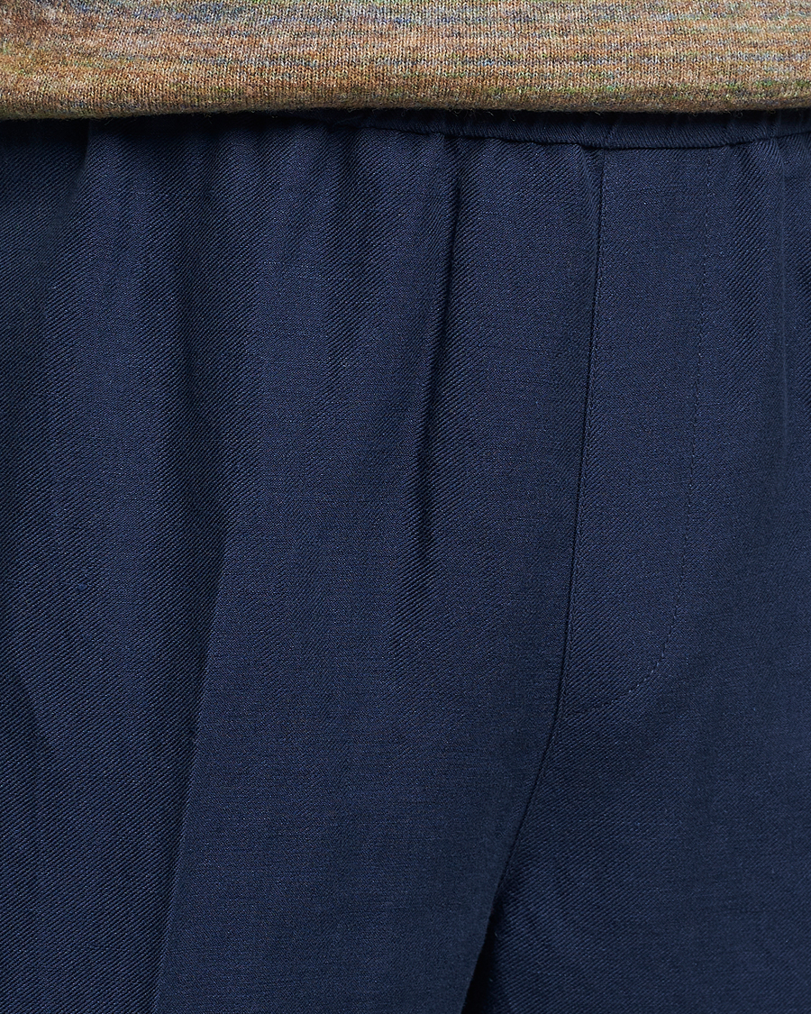 Mies | Housut | A.P.C. | Linen Trousers Navy