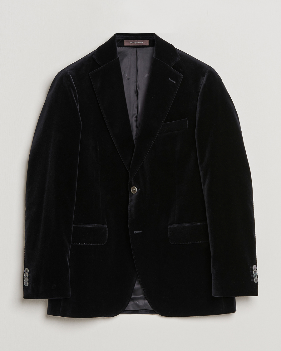 Mies | Pikkutakit | Oscar Jacobson | Fogerty Velvet Blazer Black
