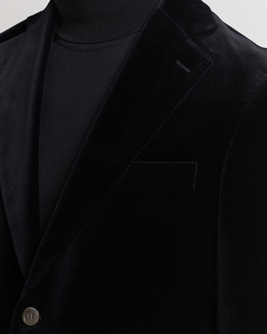 Mies | Pikkutakit | Oscar Jacobson | Fogerty Velvet Blazer Black