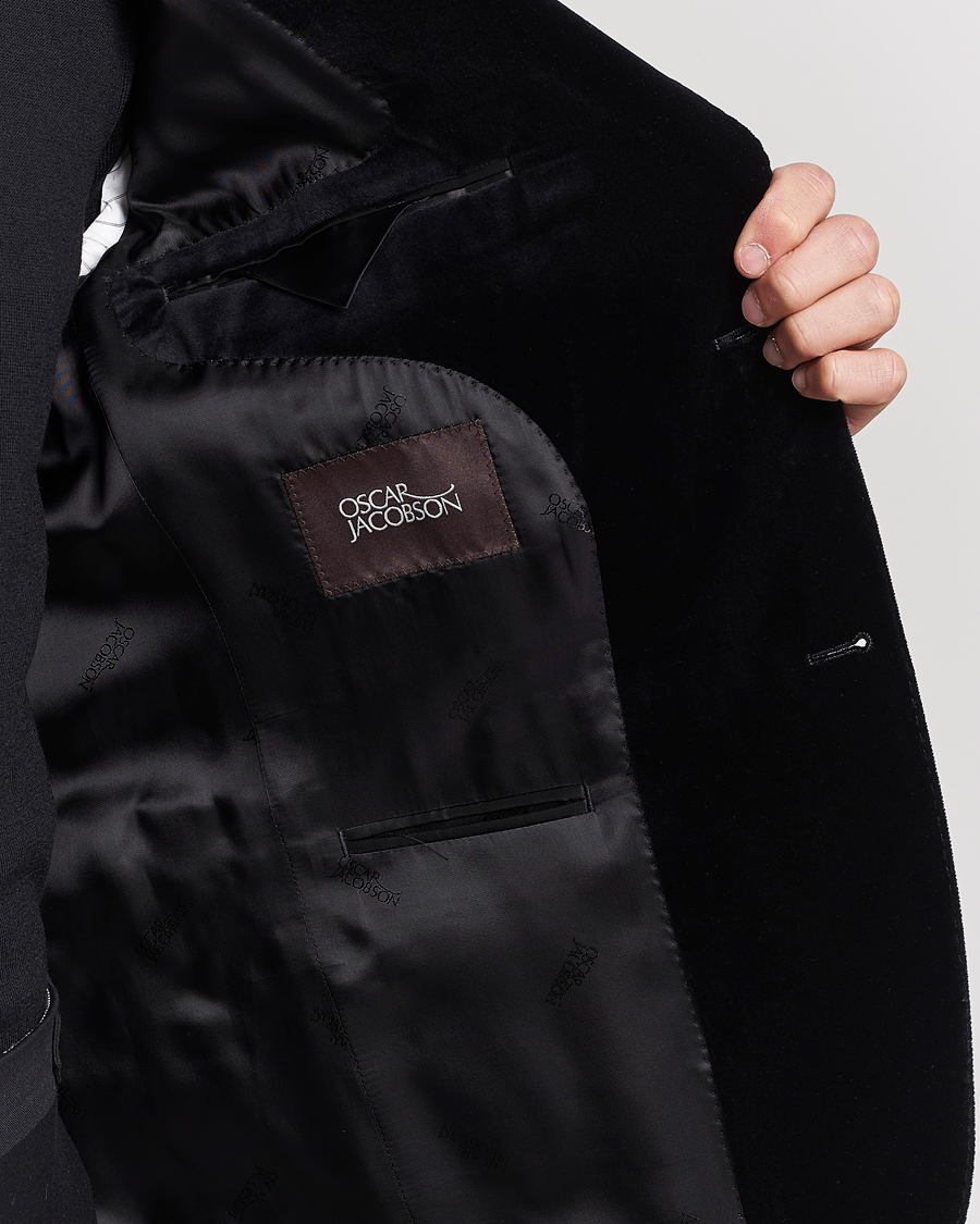 Mies | Pikkutakit | Oscar Jacobson | Fogerty Velvet Blazer Black