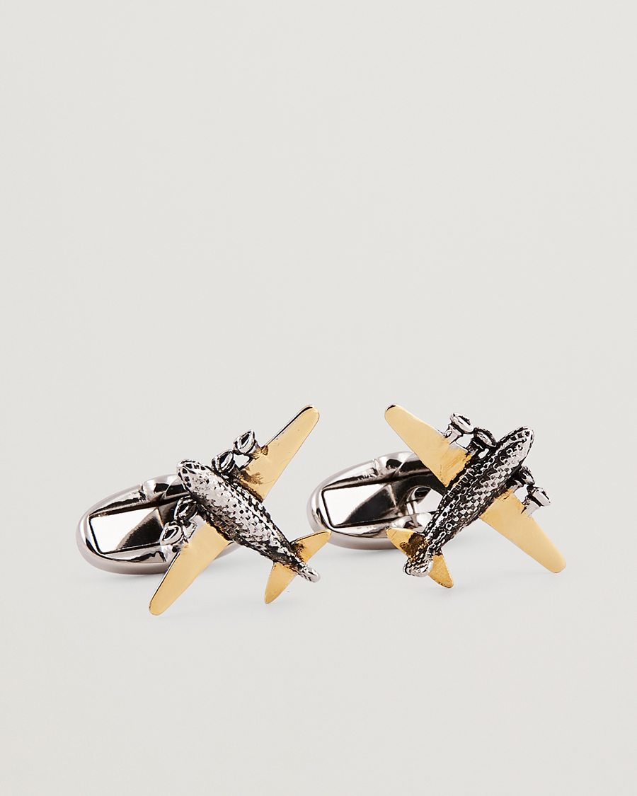 Mies | Paul Smith Airplane Silver Cufflink Gold | Paul Smith | Airplane Silver Cufflink Gold
