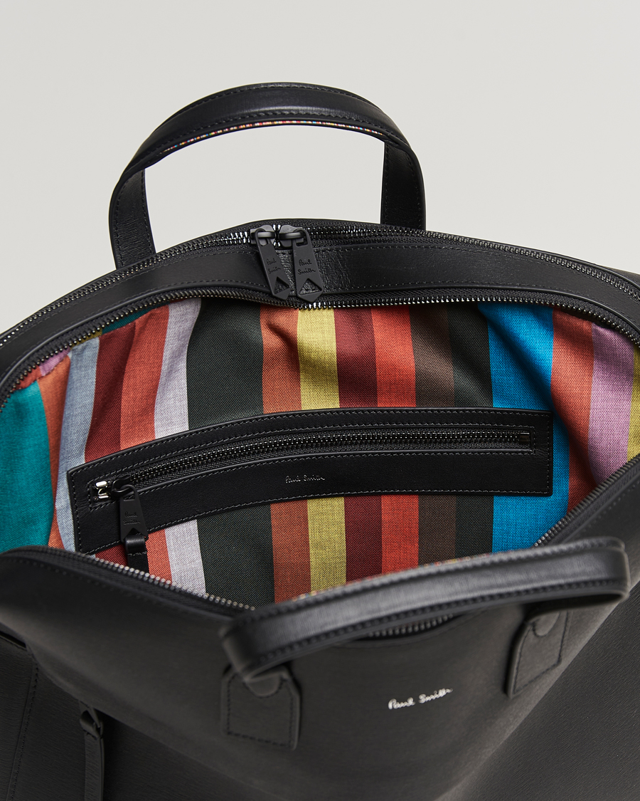 Mies | Paul Smith Leather Double Zip Shoulder Bag Black | Paul Smith | Leather Double Zip Shoulder Bag Black