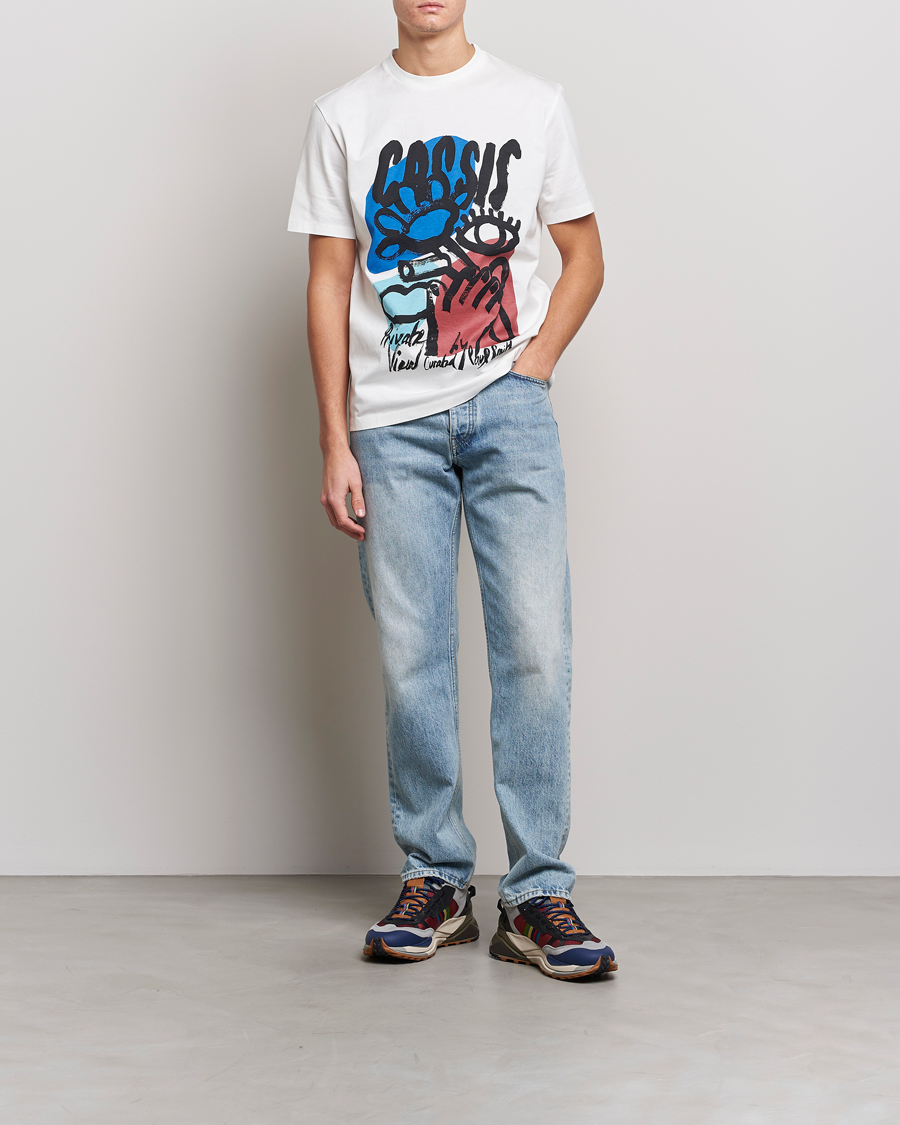 Mies | T-paidat | Paul Smith | Cassis Print T-Shirt White