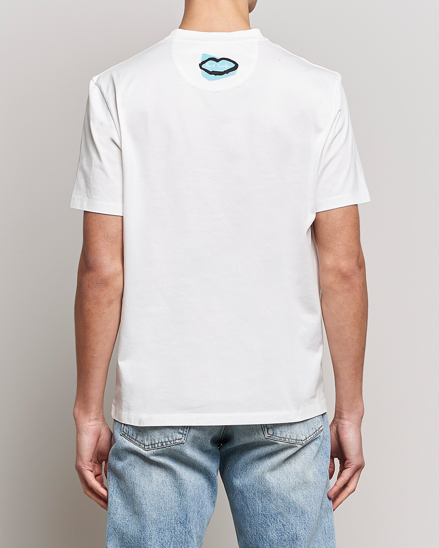 Mies | T-paidat | Paul Smith | Cassis Print T-Shirt White
