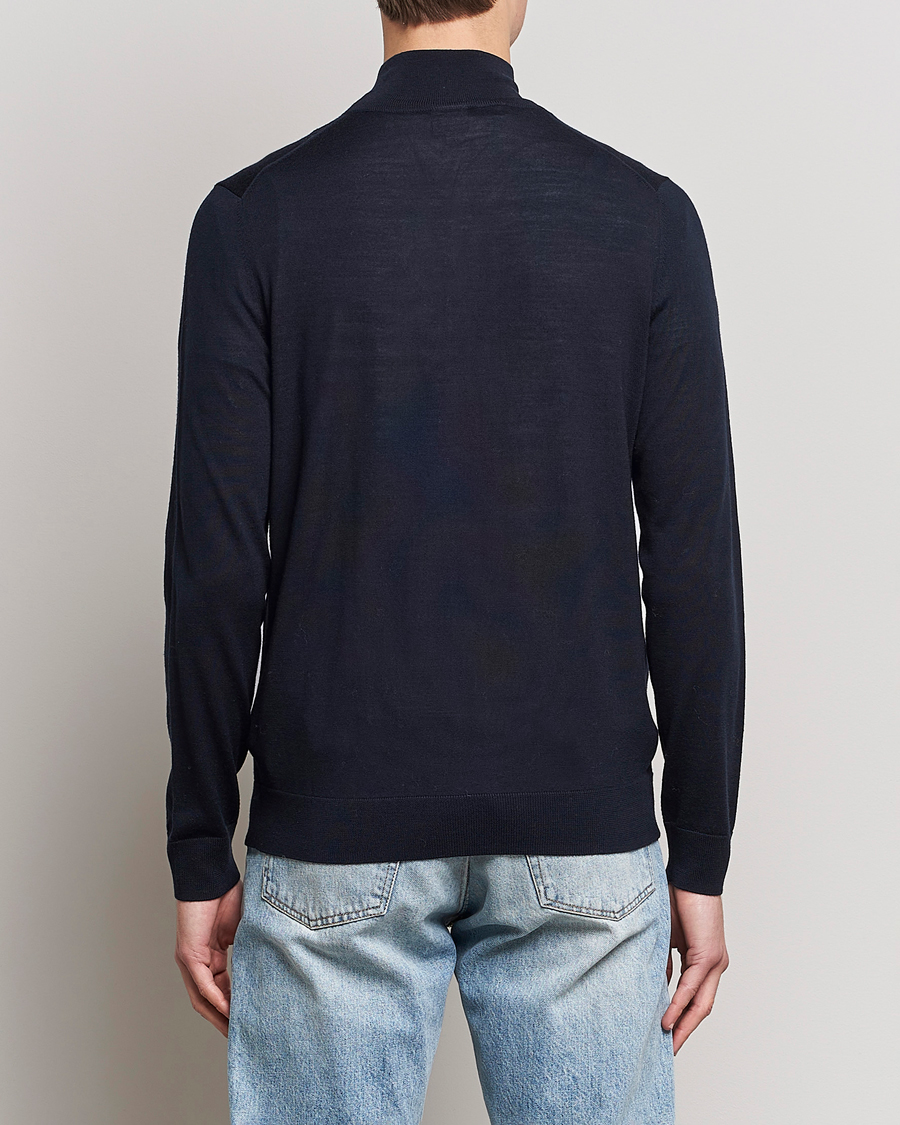Mies | Puserot | Paul Smith | Full Zip Stripe Wool Cardigan Navy