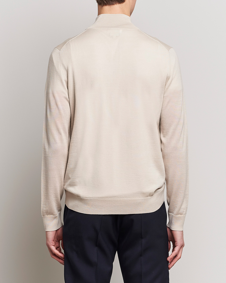 Mies | Puserot | Paul Smith | Full Zip Stripe Wool Cardigan Sand