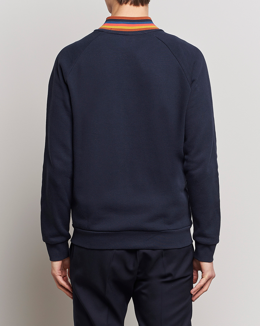 Mies | Paul Smith Bright Stripe Sweat Full Zip Navy | Paul Smith | Bright Stripe Sweat Full Zip Navy