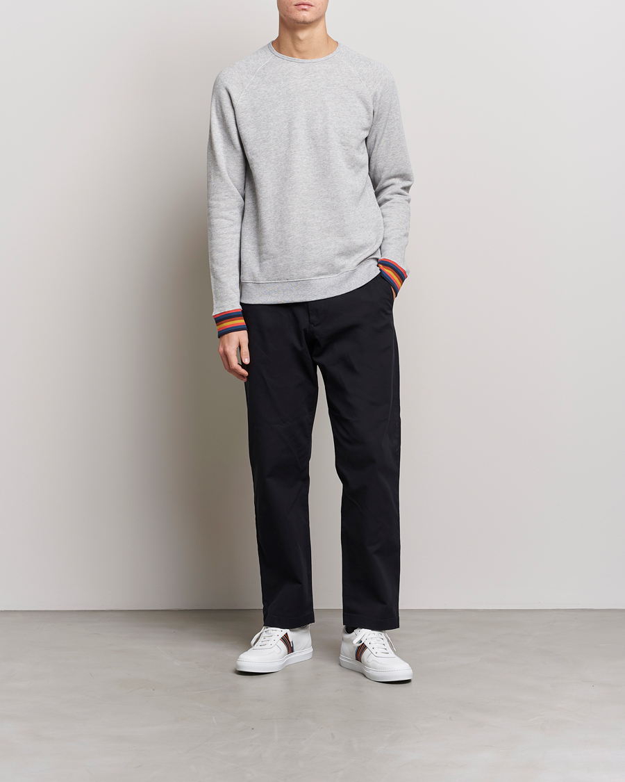 Mies | Paul Smith Bright Stripe Sweatshirt Grey | Paul Smith | Bright Stripe Sweatshirt Grey
