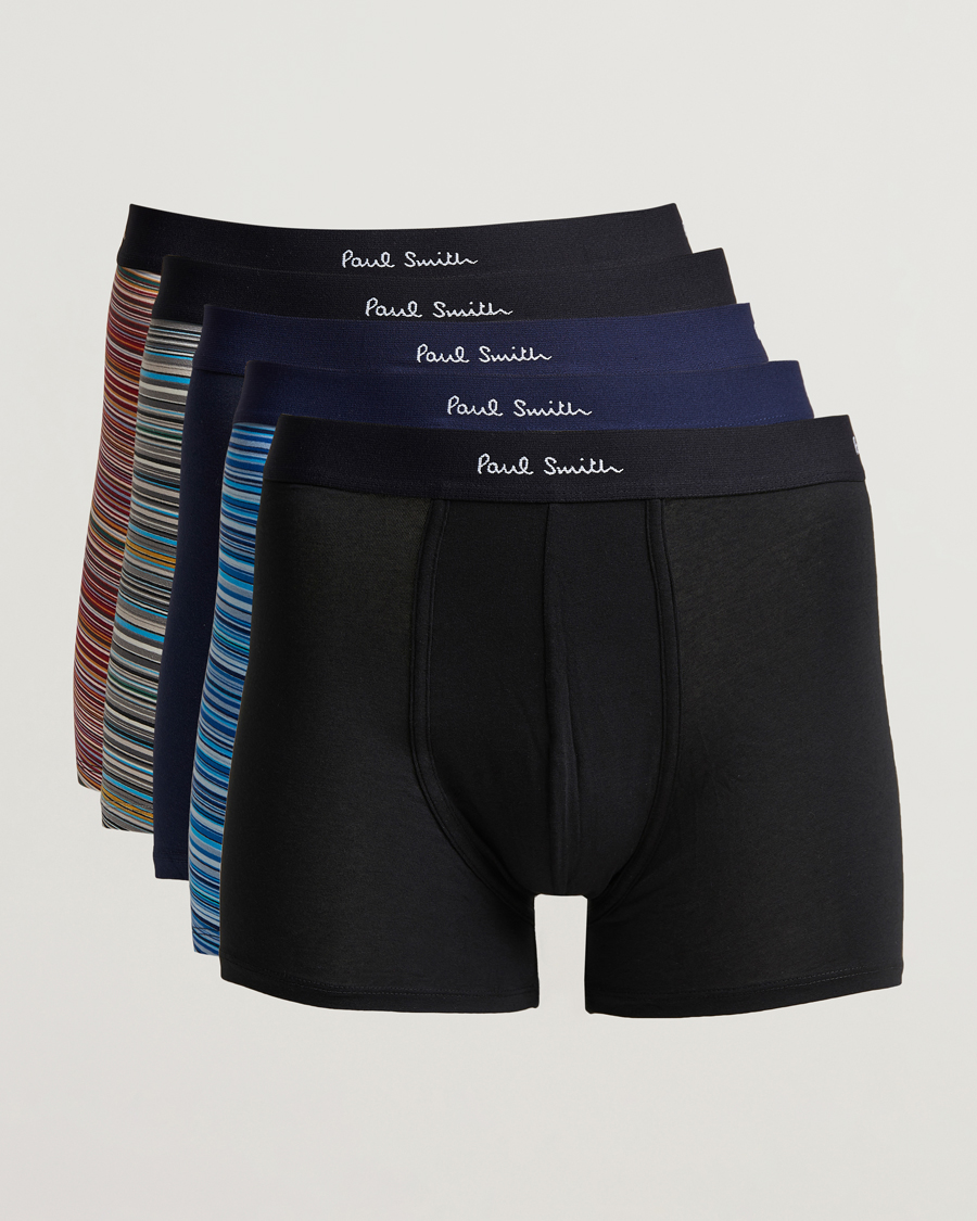 Mies | Alusvaatteet | Paul Smith | Long 5-Pack Trunk Navy