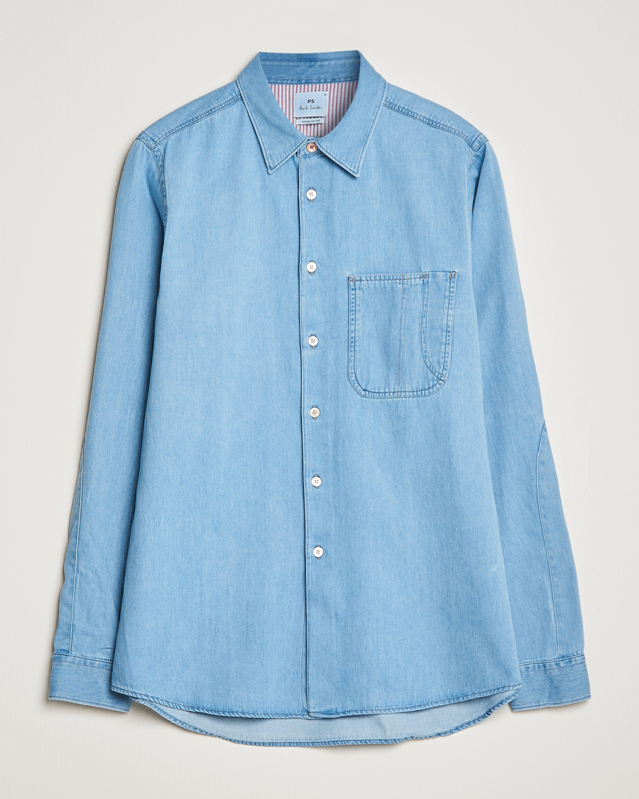 Mies | Kauluspaidat | PS Paul Smith | Regular Fit Denim Shirt Light Blue