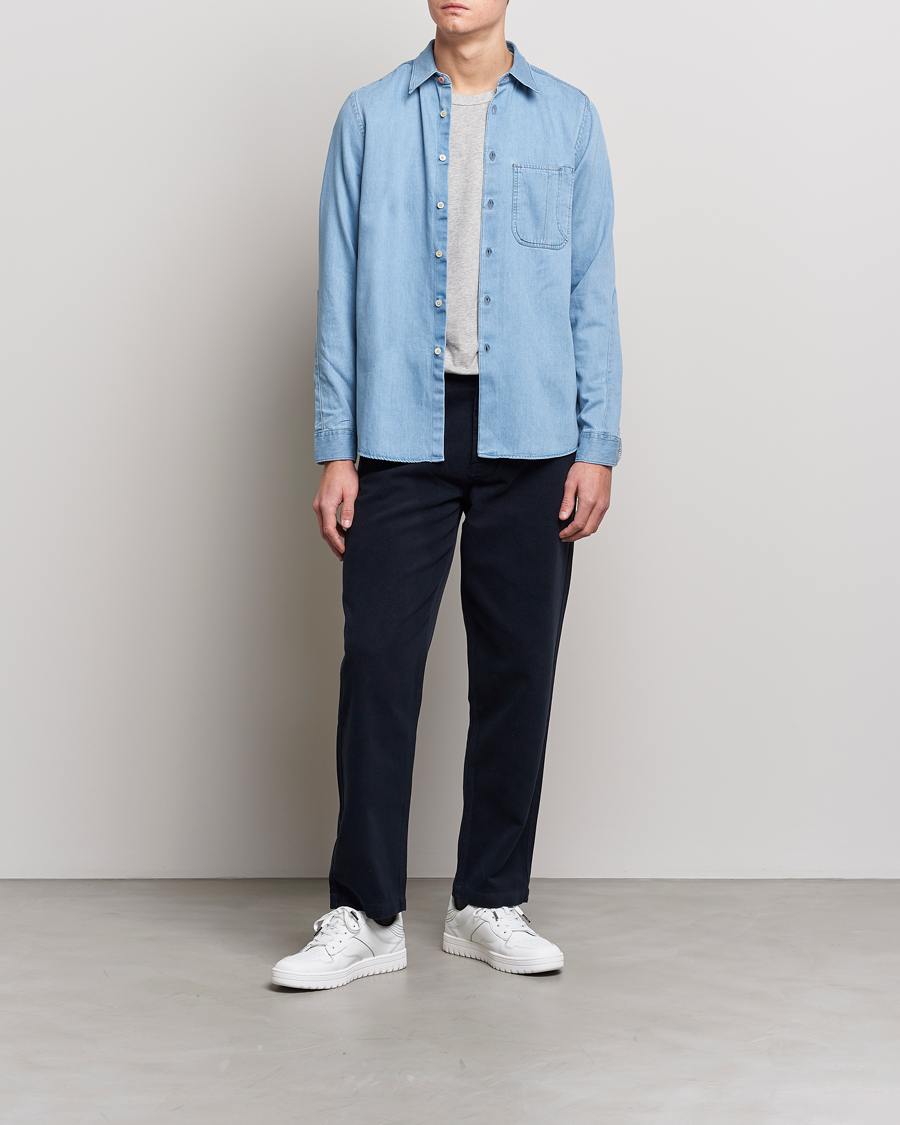 Mies | Kauluspaidat | PS Paul Smith | Regular Fit Denim Shirt Light Blue