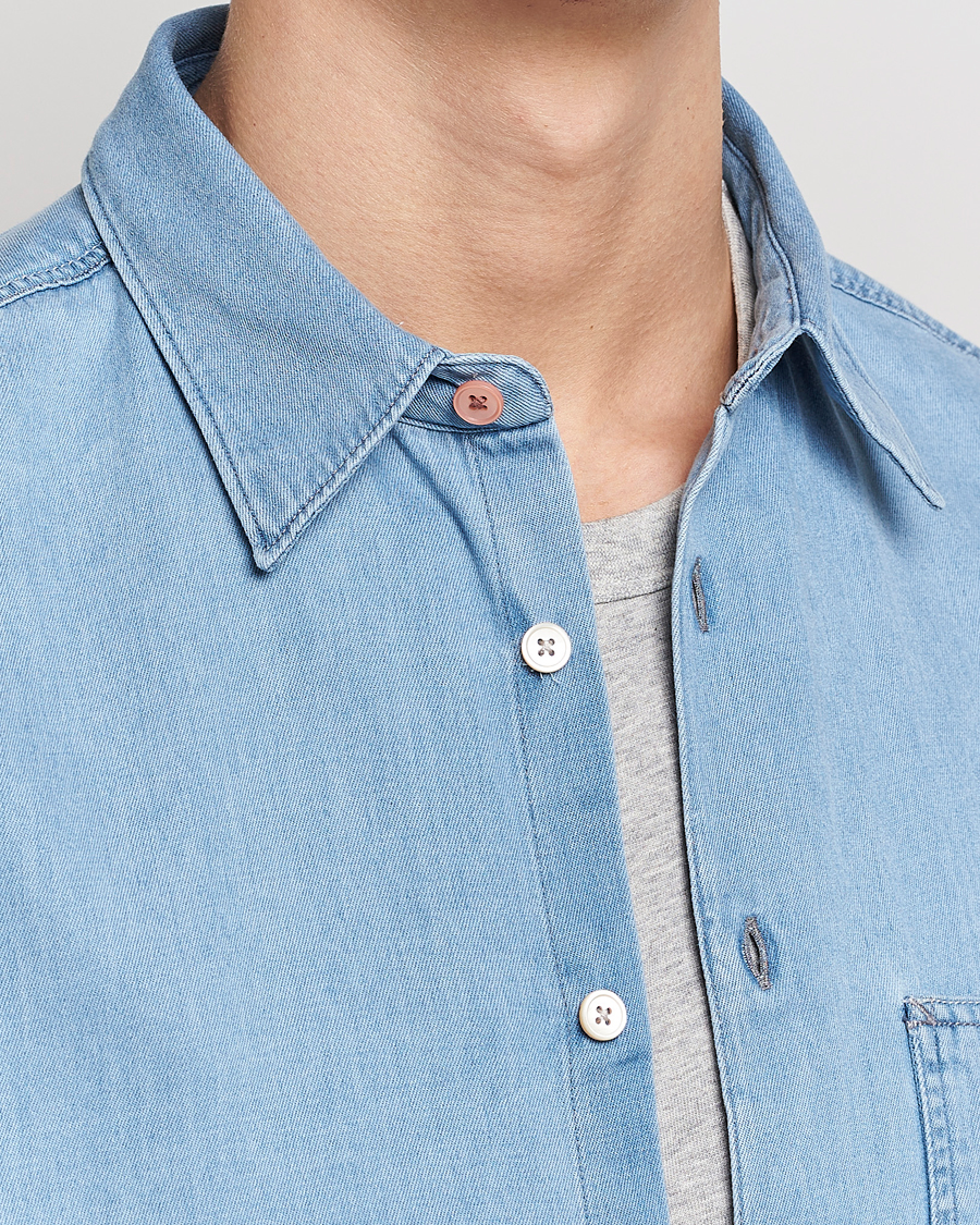 Mies | Kauluspaidat | PS Paul Smith | Regular Fit Denim Shirt Light Blue