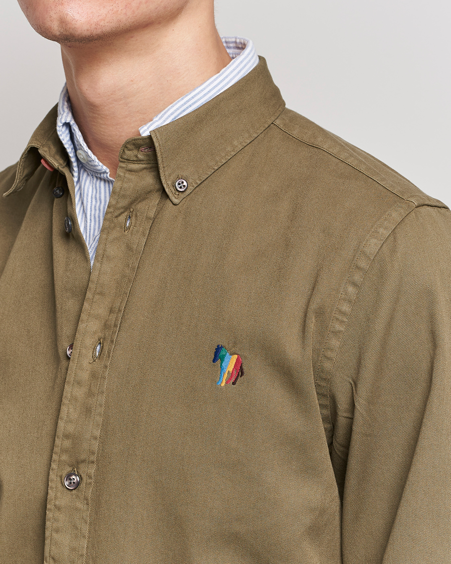 Mies | Kauluspaidat | PS Paul Smith | Cotton Regular Fit Shirt Camo