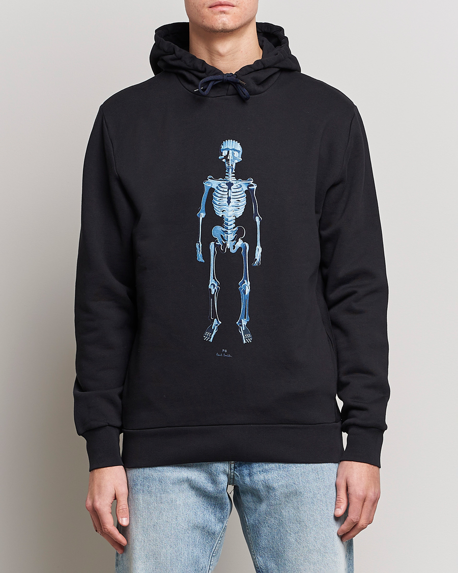 Mies |  | PS Paul Smith | Skeleton Organic Cotton Hoodie Black