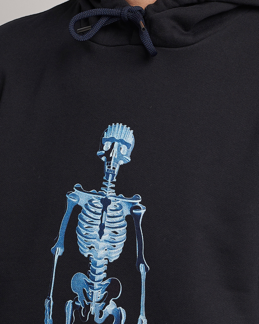 Mies | Puserot | PS Paul Smith | Skeleton Organic Cotton Hoodie Black