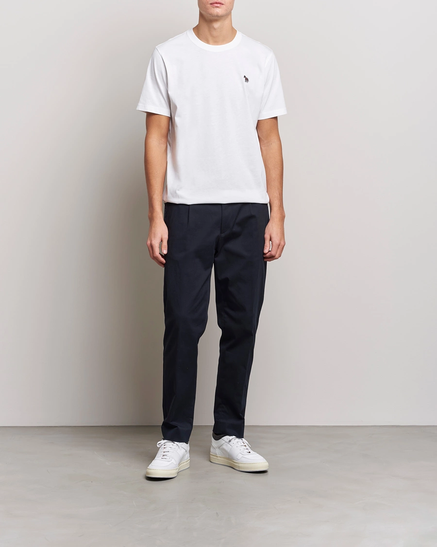 Mies | T-paidat | PS Paul Smith | Classic Organic Cotton Zebra T-Shirt White