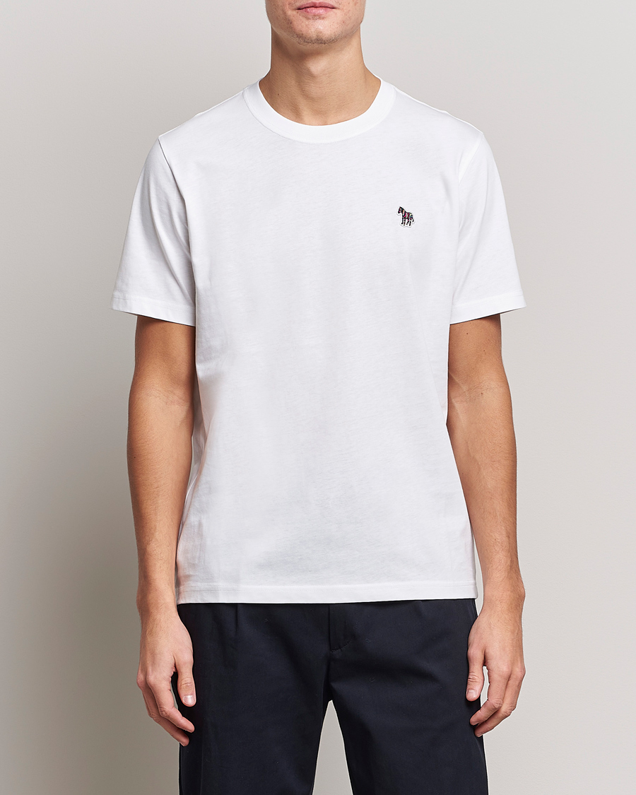 Mies | Lyhythihaiset t-paidat | PS Paul Smith | Classic Organic Cotton Zebra T-Shirt White