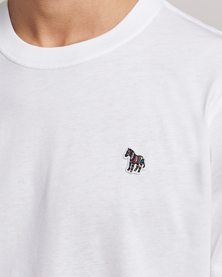 Mies | T-paidat | PS Paul Smith | Organic Cotton Zebra T-Shirt White