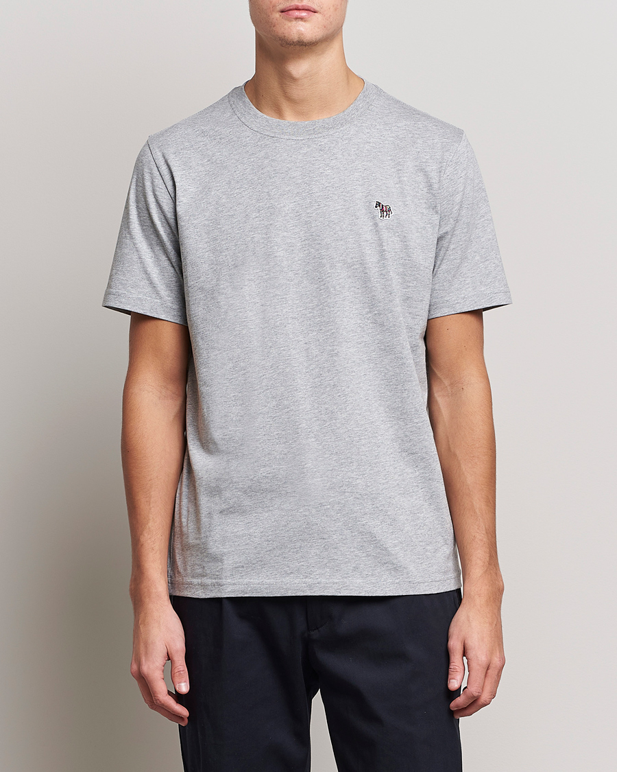 Mies | PS Paul Smith | PS Paul Smith | Organic Cotton Zebra T-Shirt Grey
