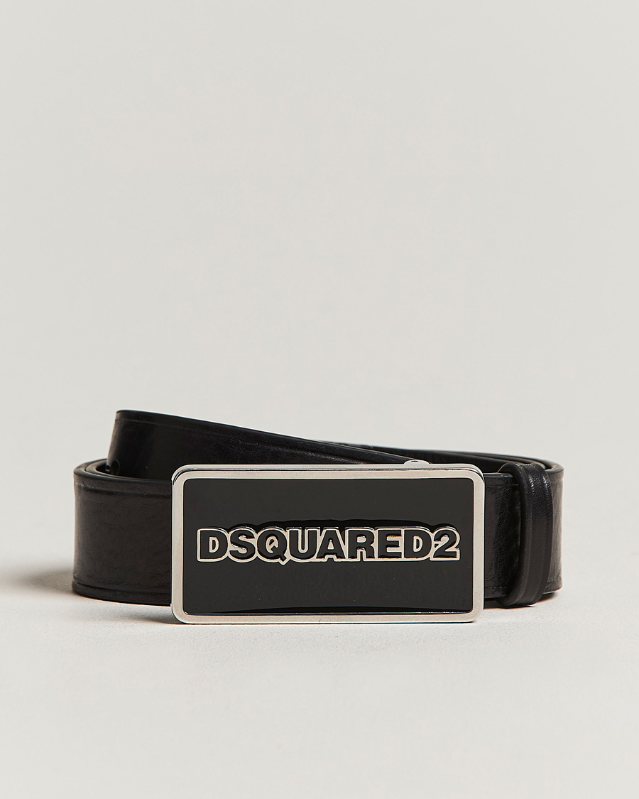Mies | Dsquared2 Logo Plated Belt Black | Dsquared2 | Logo Plated Belt Black